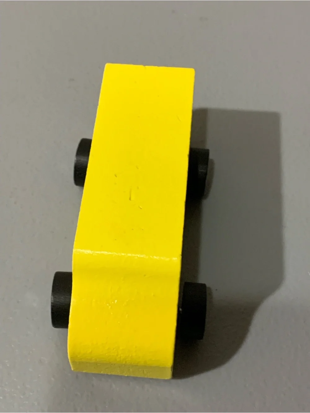 Yellow Wooden School Bus Toy for Kids - Classic Vehicle Play